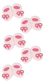 Стикеры - Пинетки розовые