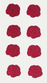 Текстильные стикеры - Розы